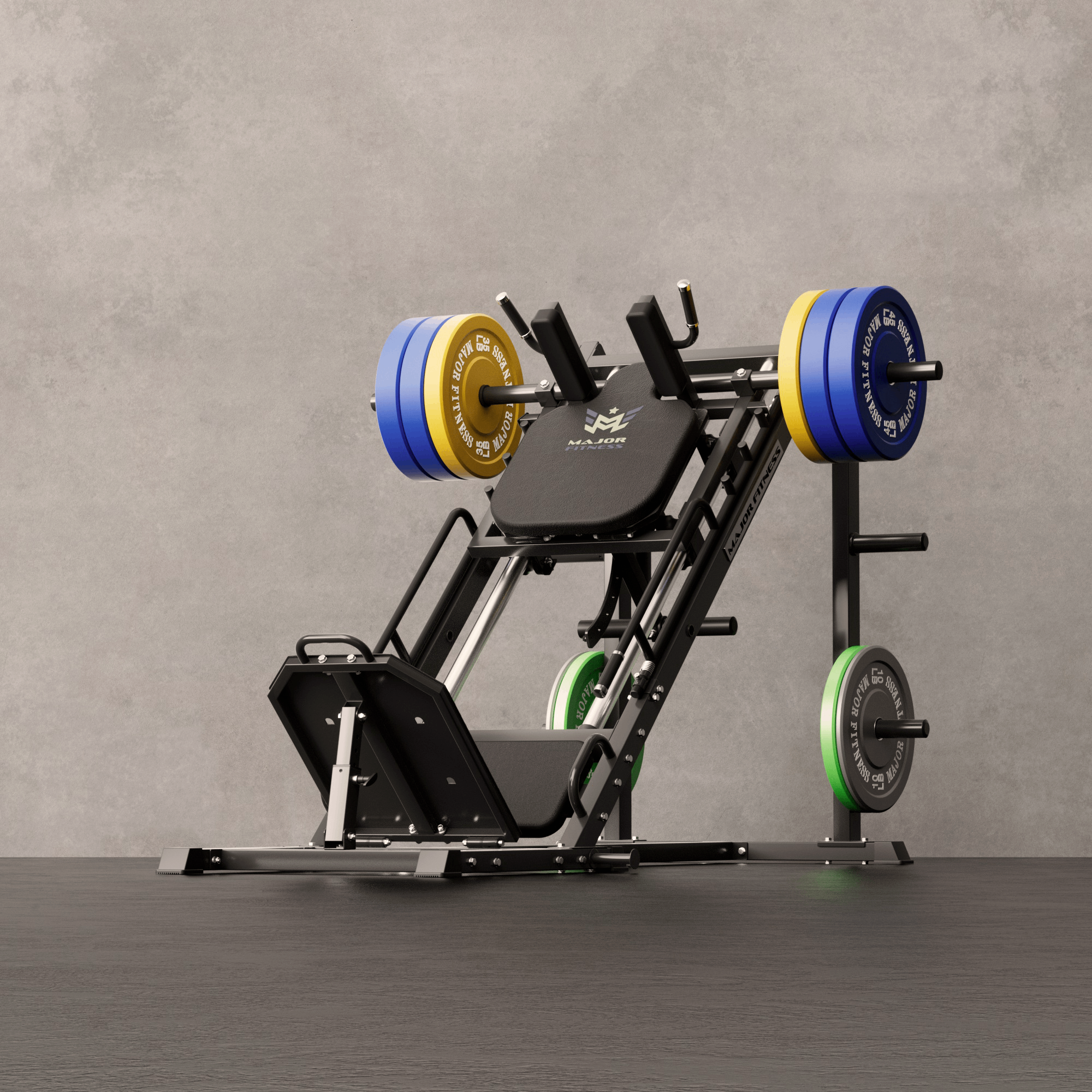 Major Fitness Leg Press Hack Squat Machine AH1 - LPHSMBL