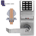 Alarm Lock Trilogy - DL5200 - Double Sided Keypad Lever Set - 26D - Satin Chrome