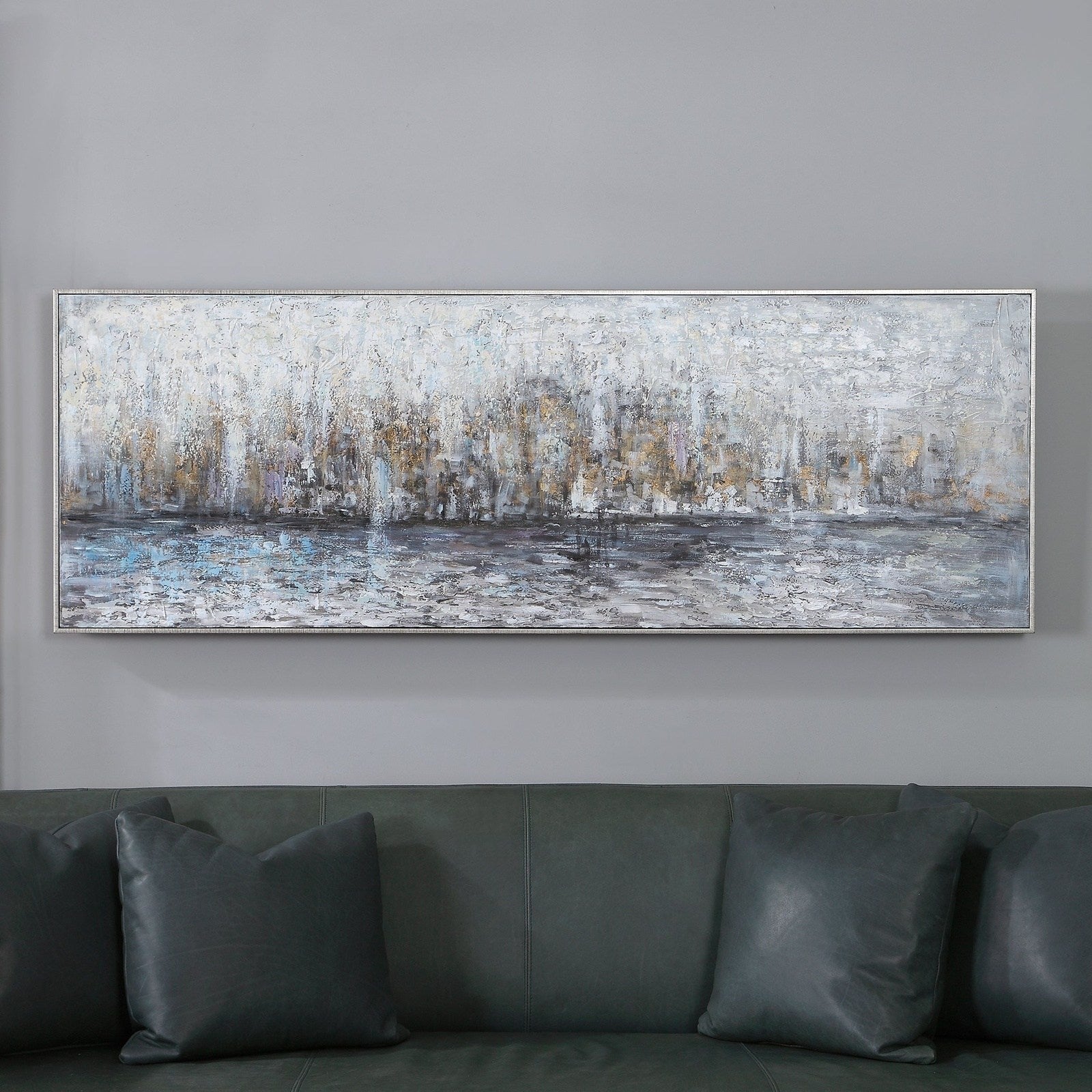 Uttermost City Reflection Hand Painted Canvas 31325
