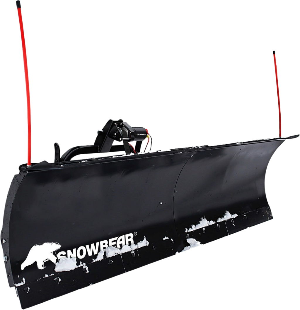 SnowBear AVAL8422 84" x 22" Universal SUV/Truck Mount T-Frame Snow Plow Kit with Winch and Wireless Remote New  - AVAL8422