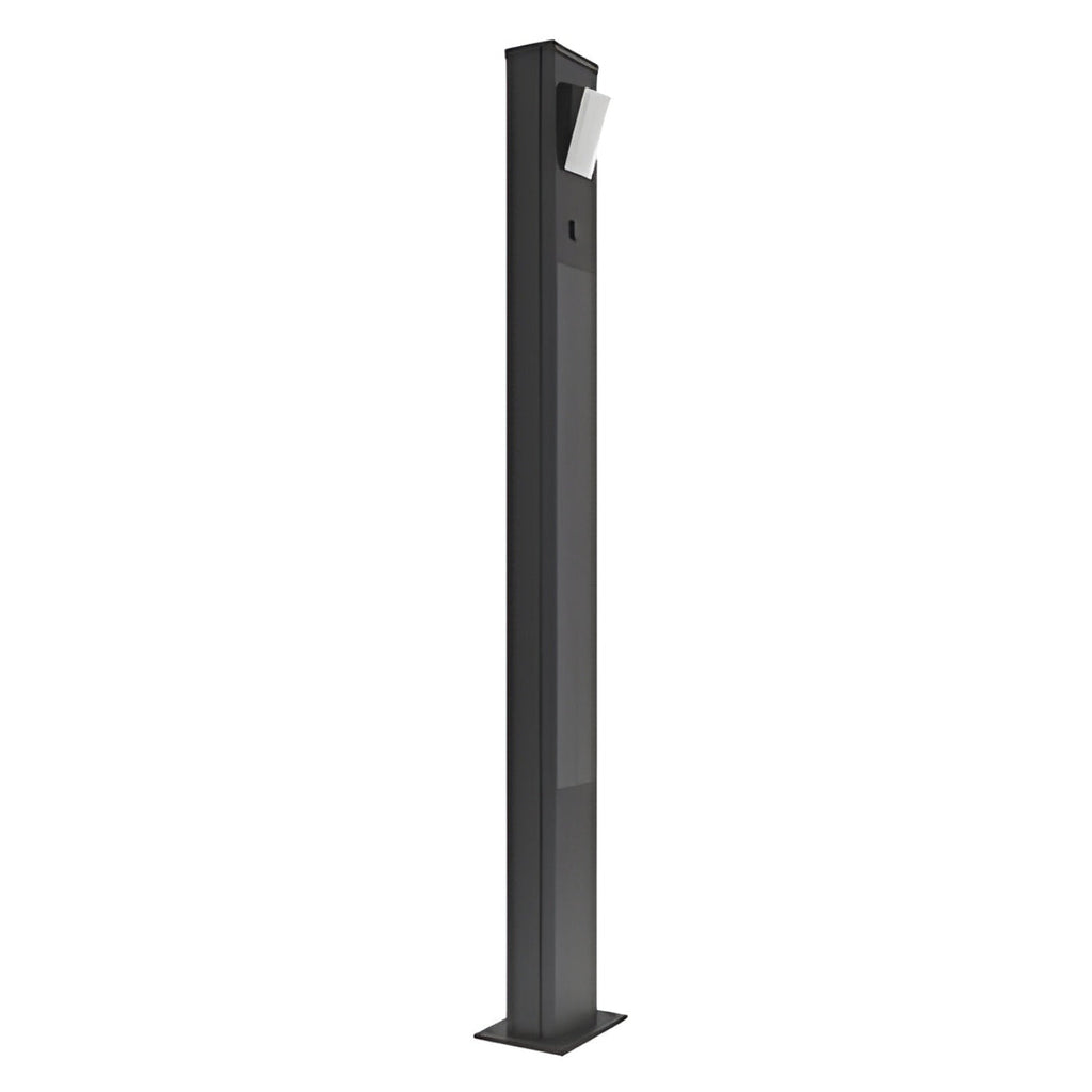 AVS Energy Solar Urban Light 20 Watt 3000 Lumens 5000K Black Housing Pathway Lighting Landscape Light Solar Resistant Bollard Light - AVS-TOTEM-20W