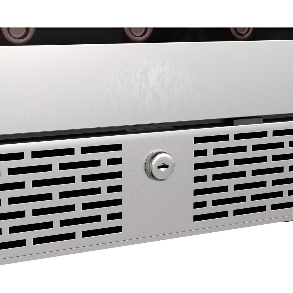 Avallon 24 Inch Wide 53 Bottle Capacity Single Zone Wine Cooler with Left Swing Door - AWC242SZLH