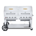Crown Verity60" Mobile BBQ Grill with Roll Dome Package - Natural Gas -  CV-MCB-60RDP-NG
