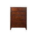 Alpine Carmel 6 Drawer Chest, Cappuccino - JR-05