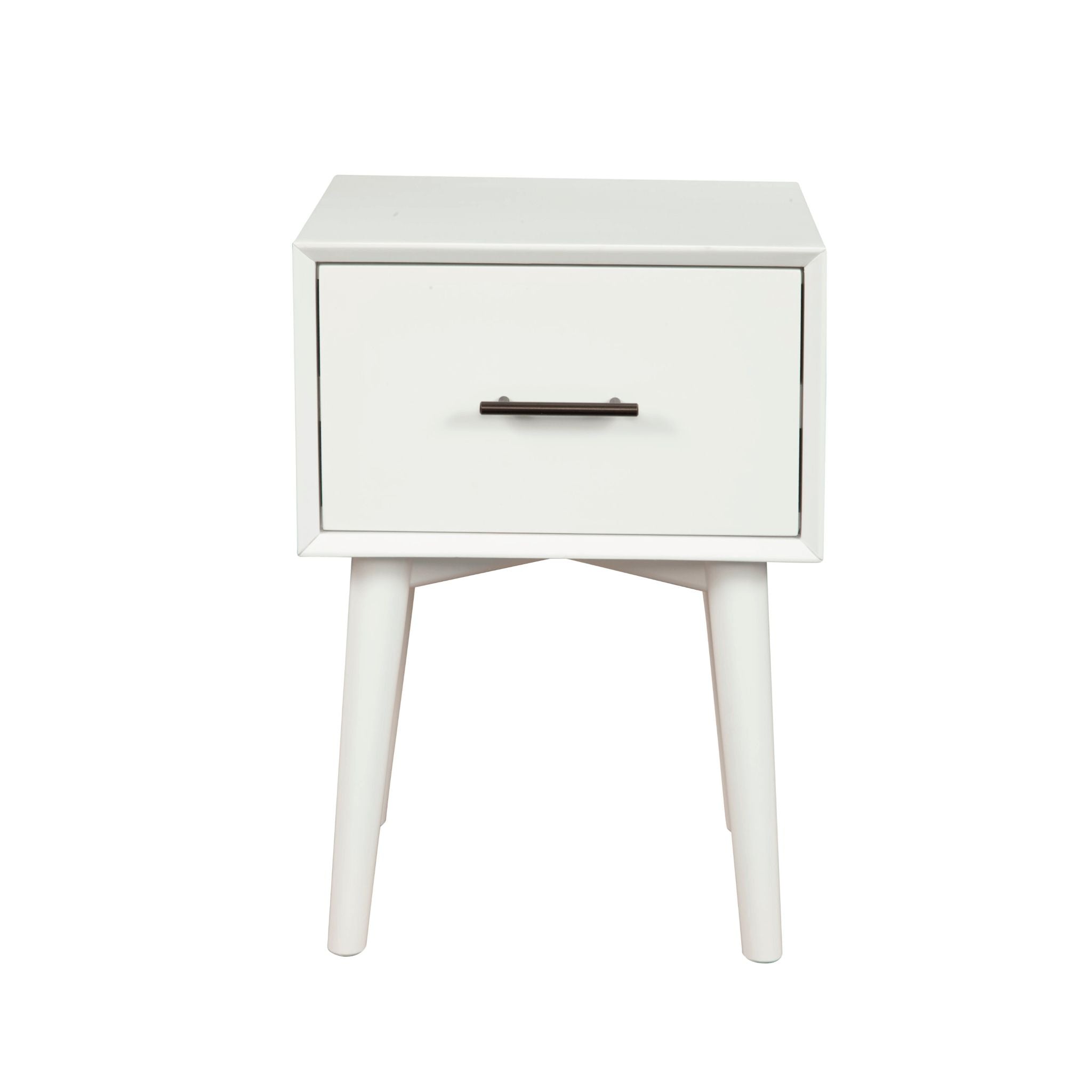 Alpine Flynn End Table, White - 966-W-62