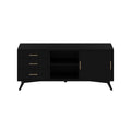 Alpine Flynn Large TV Console, Black - 966BLK-10