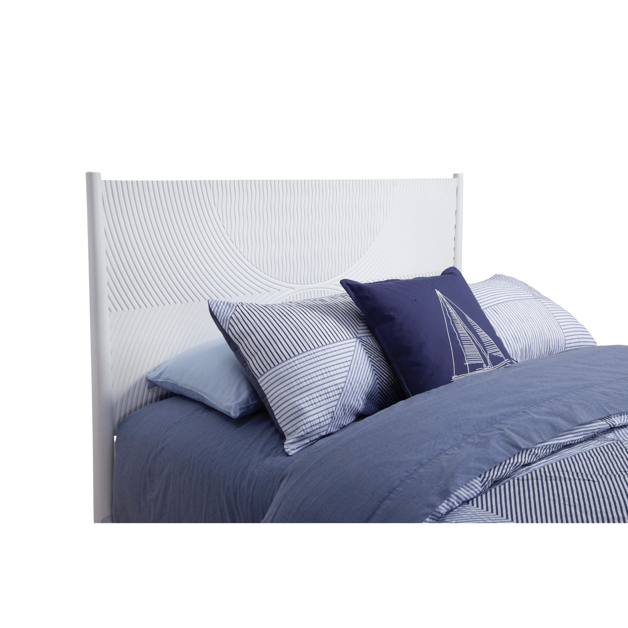 Alpine Tranquility California King Panel Bed, White - 1867-07CK