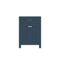 Alya Bath Norwalk 24" Single Blue Freestanding Bathroom Vanity With Brushed Nickel Edge Handles - HE-101-24-B