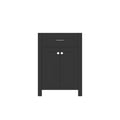 Alya Bath Norwalk 24" Single Espresso Freestanding Bathroom Vanity With Brushed Nickel Edge Handles