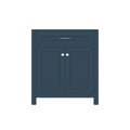 Alya Bath Norwalk 30" Single Blue Freestanding Bathroom Vanity With Brushed Nickel Edge Handles - HE-101-30-B