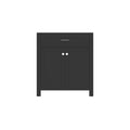 Alya Bath Norwalk  30" Single Espresso Freestanding Bathroom Vanity With Brushed Nickel Edge Handles - HE-101-30-E