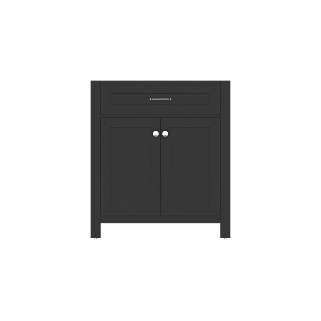 Alya Bath Norwalk  30" Single Espresso Freestanding Bathroom Vanity With Brushed Nickel Edge Handles - HE-101-30-E