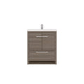 Alya Bath Sortino 30" Single Gray Modern Freestanding  Bathroom Vanity With Acrylic Top and Integrated  Sink -  AB-MD630-G