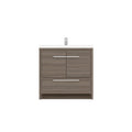 Alya Bath Sortino 36" Single Gray Modern Freestanding  Bathroom Vanity With Acrylic Top and Integrated  Sink - AB-MD636-G
