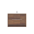 Alya Bath Sortino 48" Single Rosewood  Modern Freestanding  Bathroom Vanity With Acrylic Top and Integrated Sink - AB-MD648-RW