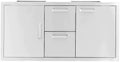 Pacific Coast Manufacturing 350H Series 42" Door/Double Drawer w/ Trash Roll-Out Combo - 350H-DDC-42TR