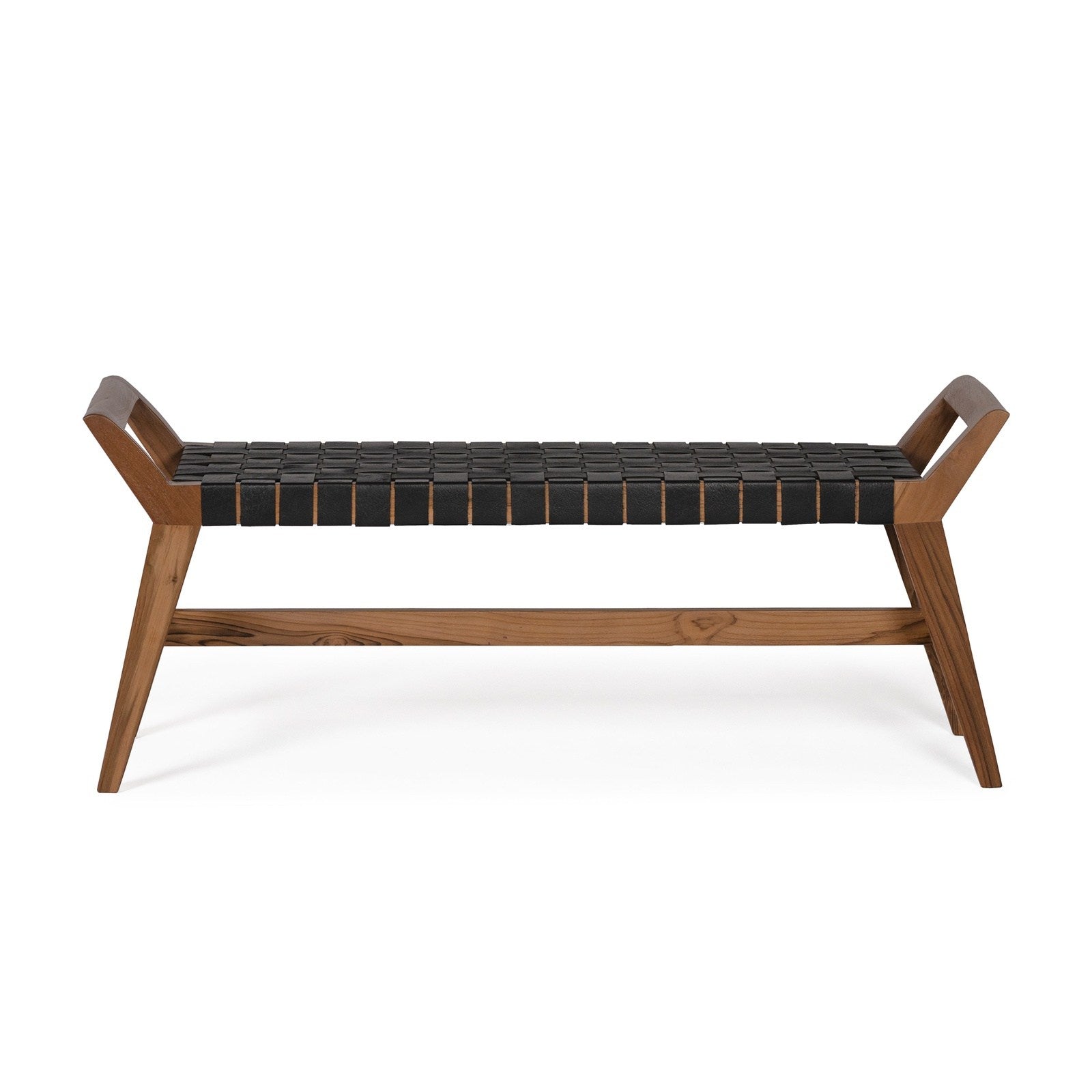 Union Home Cove Bench - Black Leather -  BDM00070