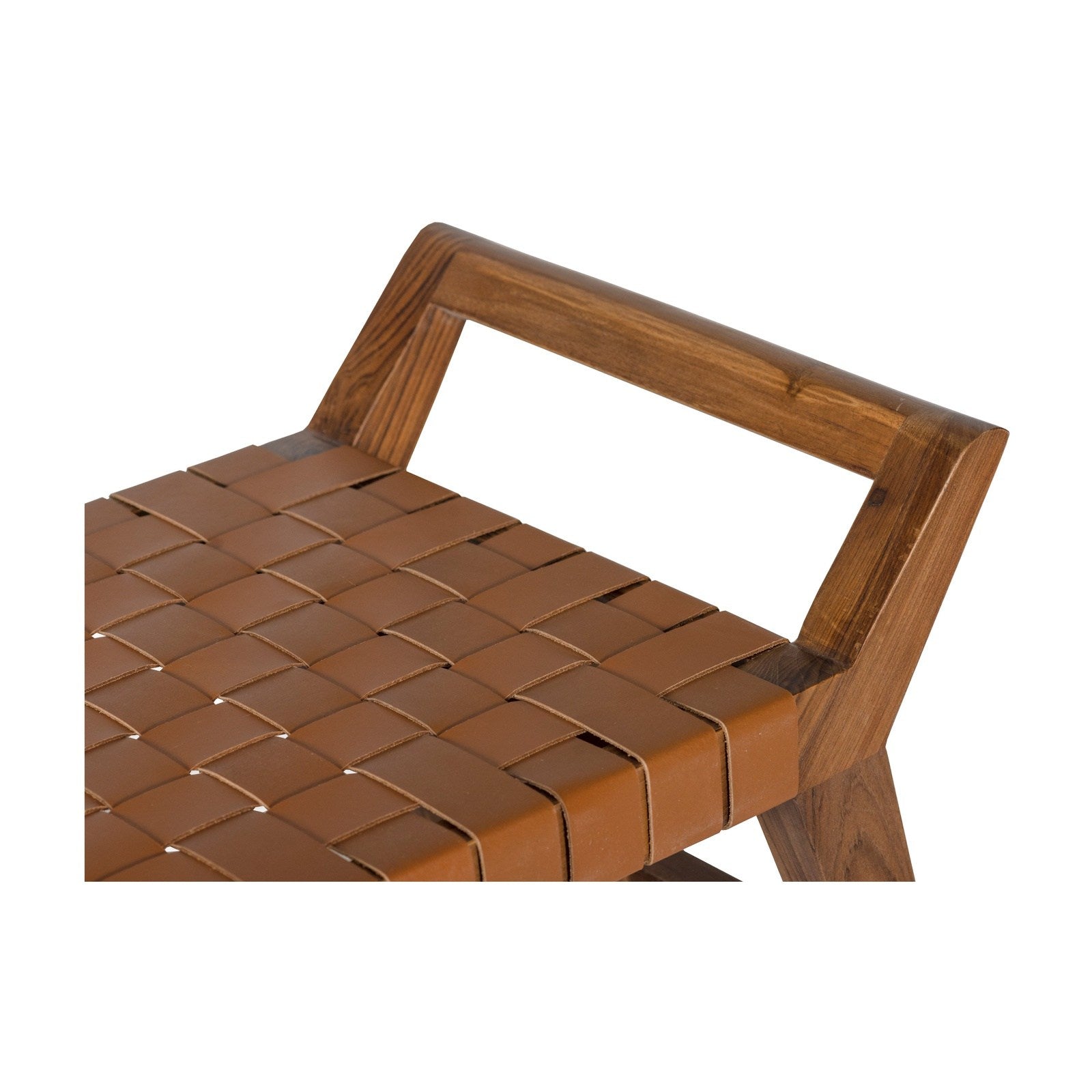 Union Home Cove Bench - Brown Leather  - BDM00071