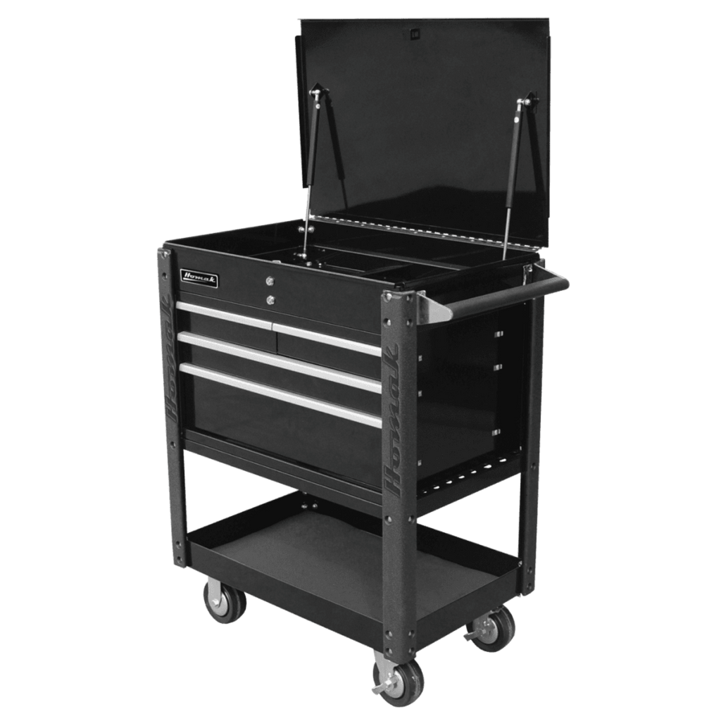Homak 35" Professional 4 Drawer Service Cart - BK06032000