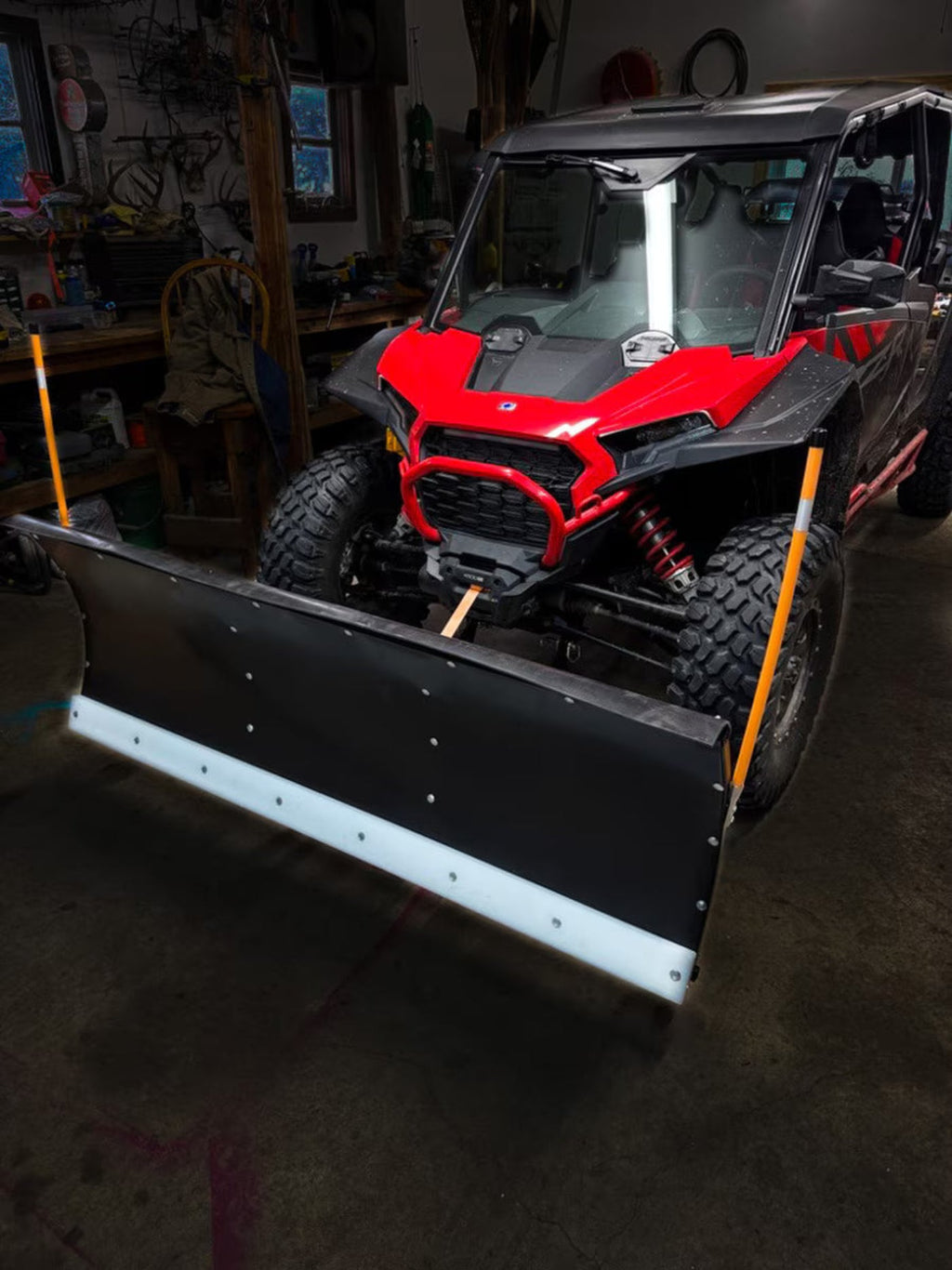 MotoAlliance Denali Poly Snow Plow Blade 72" with Poly Wear Bar New - BL72STBK_POLY