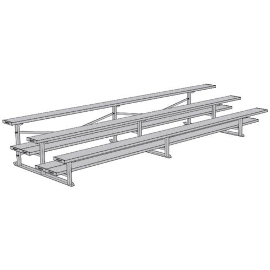 Bleacher 3 Row 15' All Aluminum Preferred - BLDP-3AL