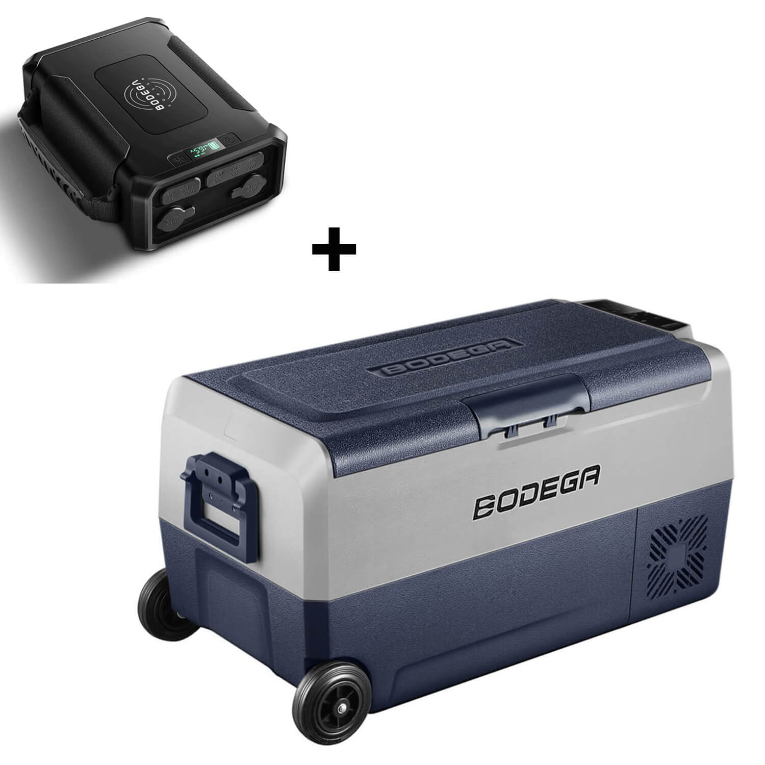 BODEGAcooler 38qt/36L Dual Zone 12V Portable Car Fridge T36