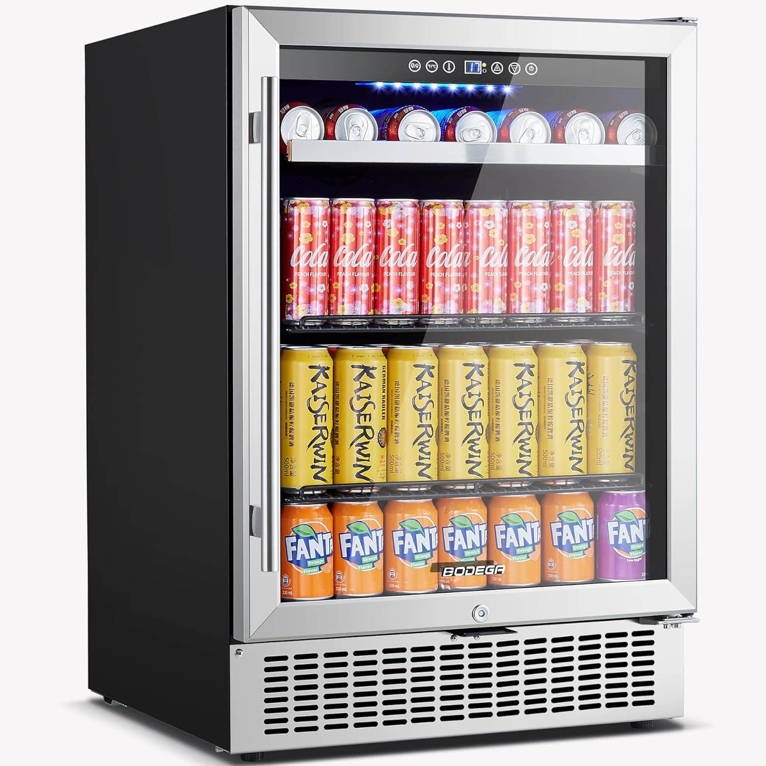 BODEGA Beverage Refrigerator 24 Inch 180 Cans Beer Fridge