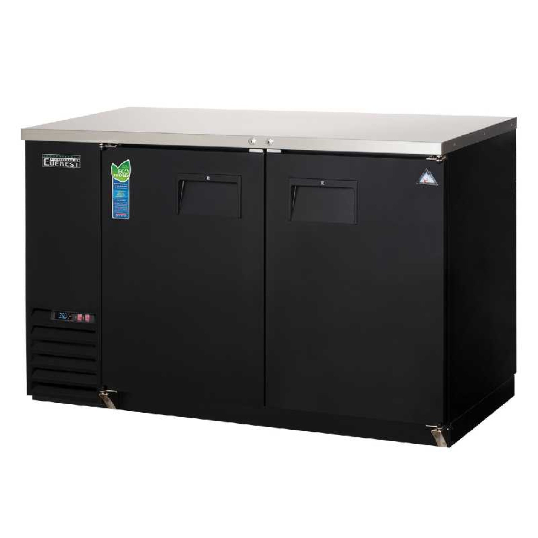 Everest Commercial 49" Back Bar Cooler Two Section 14 cu. ft. - EBB48-24