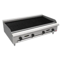 BakeMax  48" Countertop Natural Gas Charbroiler w/ Manual Controls, 120,000 BTU  BACGG48-8