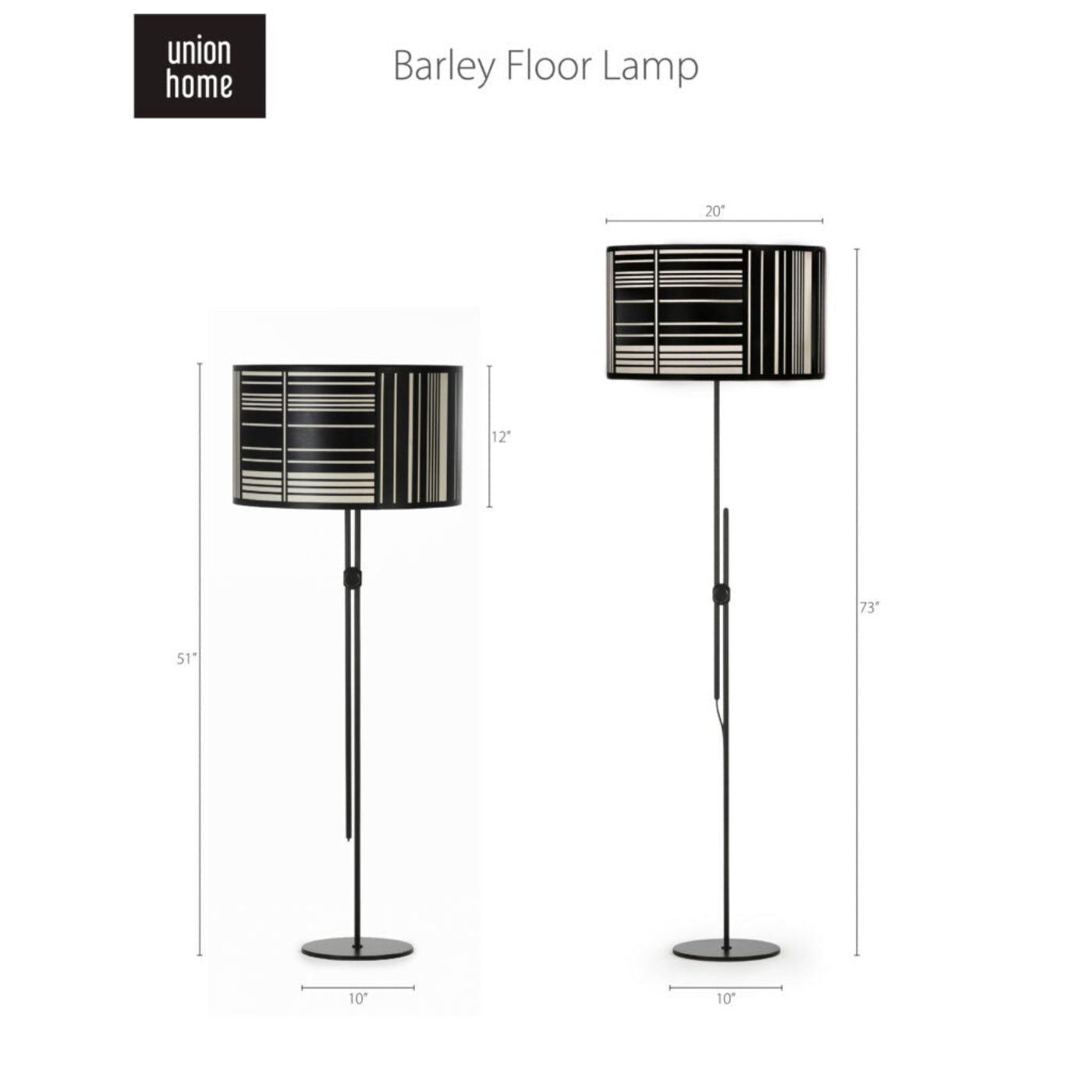 Union Home Barley Floor Lamp -  DEC00021
