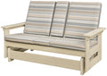 QW Amish Brooklyn Lounge Glider w/Console - 162P-BR5LGC