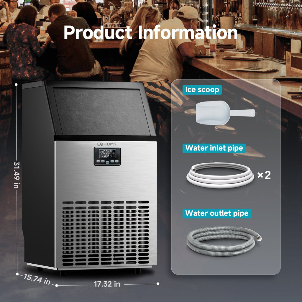 Euhomy Moon SE Crescent Commercial Ice Machine - CIM009