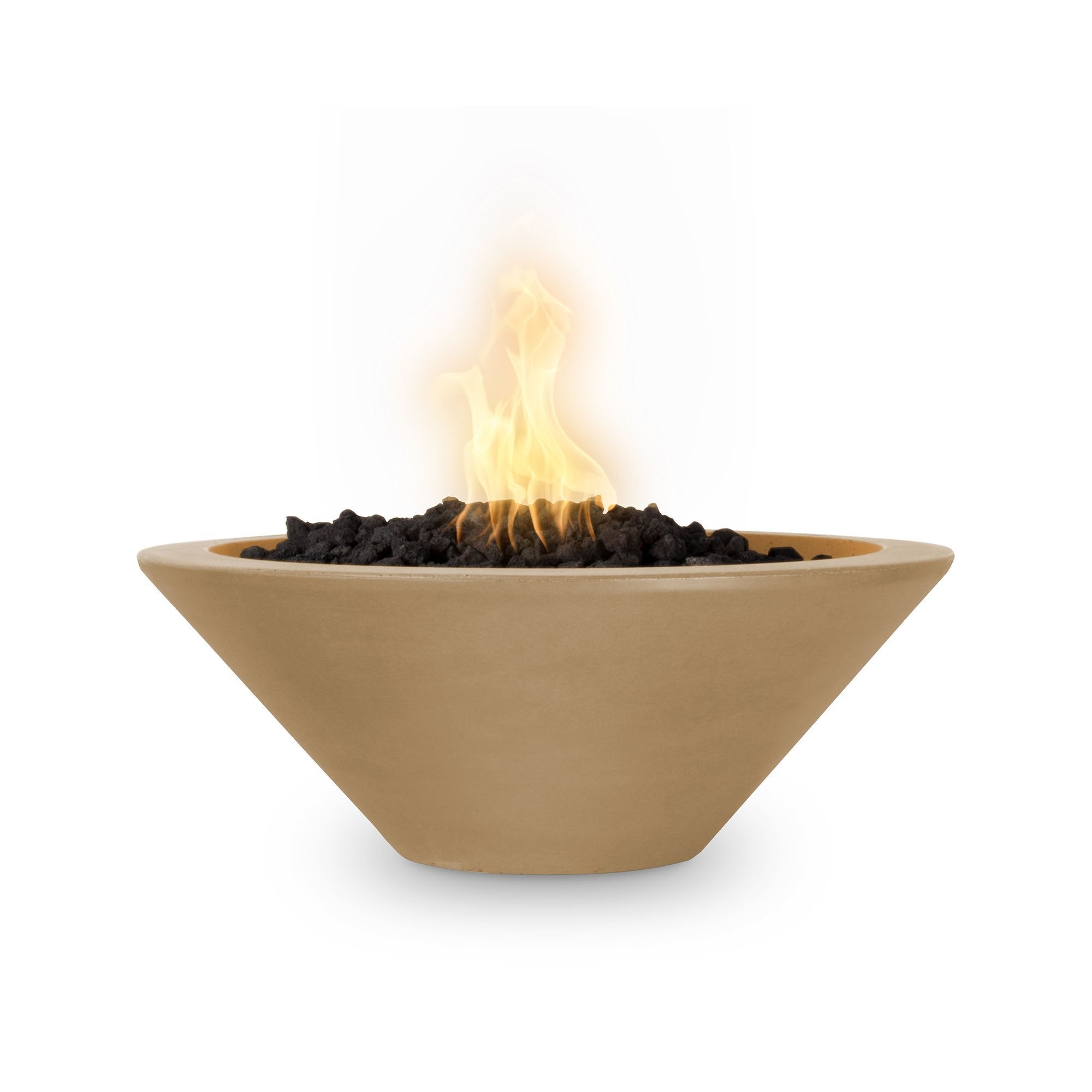 36" Cazo Concrete Fire Bowl Brown