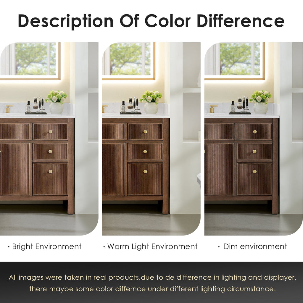 Altair Designs Cerrito 24" single vanity with top - 567024-BK-WH-NM