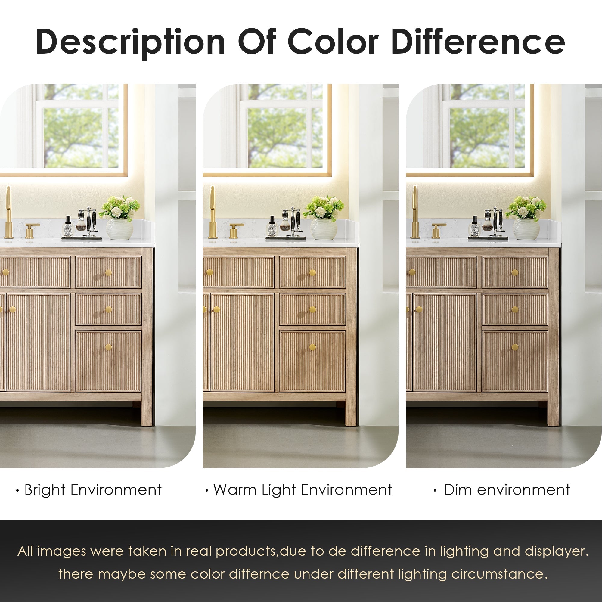 Altair Designs Cerrito 24" single vanity with top - 567024-BK-WH-NM