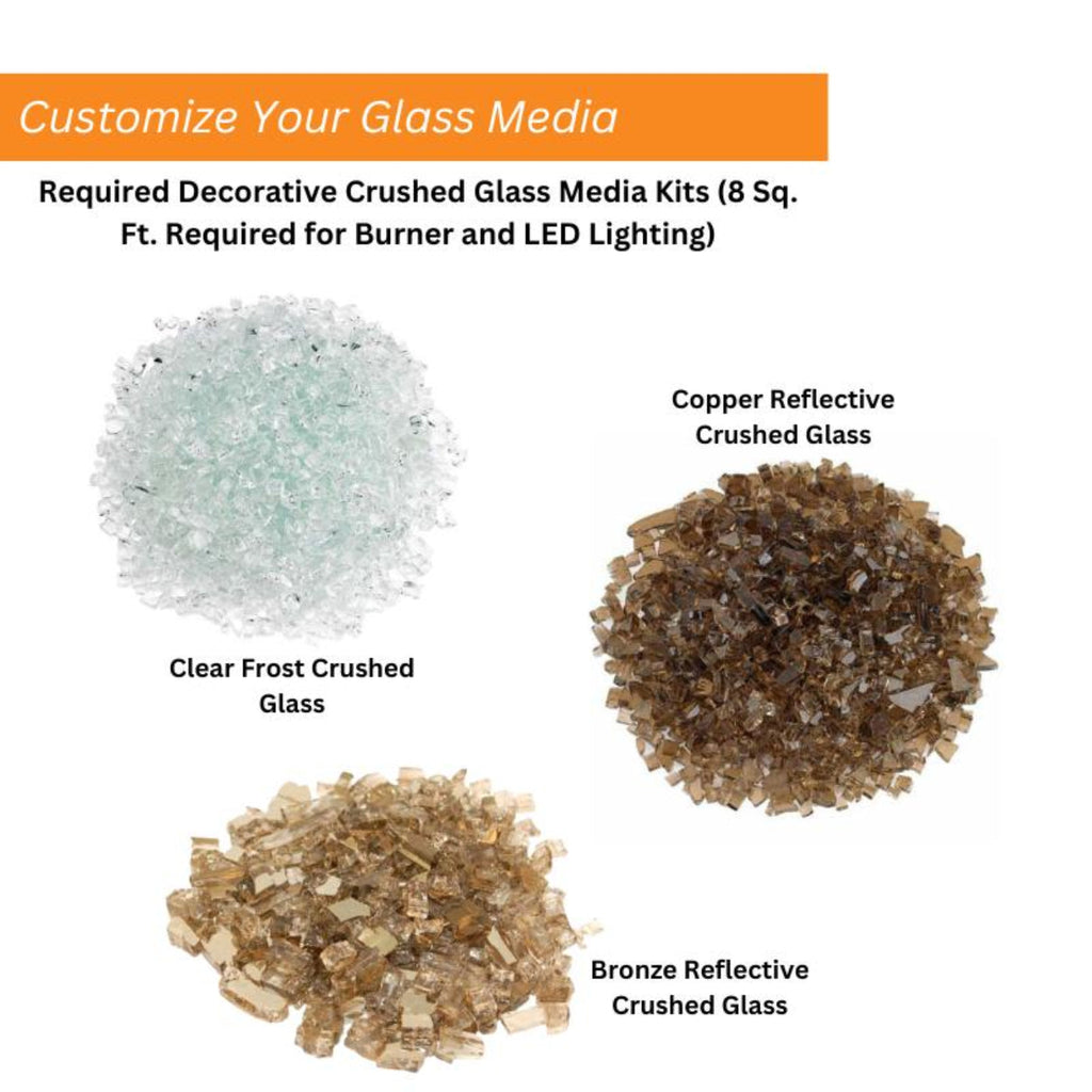 Empire Carol Rose 60" See Through Vent Free Outdoor Linear Fireplace - OLL60SP12SN