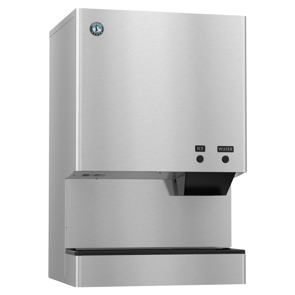Hoshizaki DCM-500BWH | 26" Wide Water-Cooled Small Cubelet Ice & Water Dispenser w/ Built-In Storage Bin - DCM-500BWH