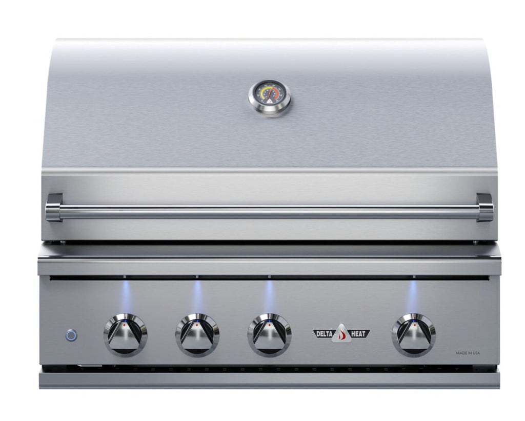 Delta Heat 32 Inch Propane Grill with Infrared Rotisserie and Sear Zone - DHBQ32RS-DL