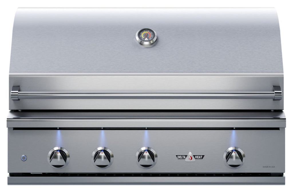 Delta Heat 38 Inch Propane Grill with Rotisserie - DHBQ38R-DL