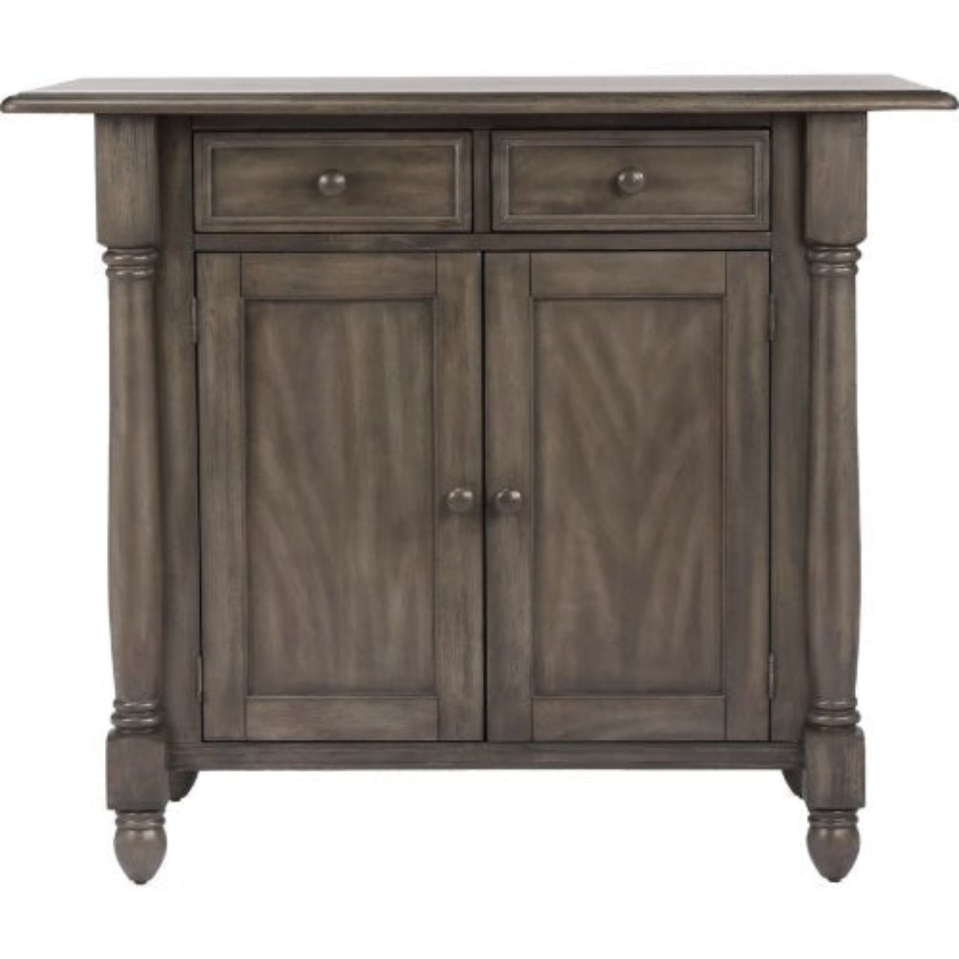 Sunset Trading Shades of Gray Drop Leaf Kitchen Island -   DLU-KI-4222-AG