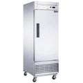 Dukers D28F 28" One Solid Door Bottom Mount Reach-In Freezer 17.79 Cu. Ft. - D28F