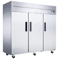 Dukers D83AF 83" Three Solid Door Top Mount Reach-In Freezer 65.98 Cu. Ft - D83AF