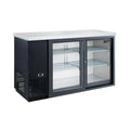 Dukers DBB60-H2 60" Two Swing Glass Door Back Bar Cooler 15.2 Cu. Ft. - DBB60-H2