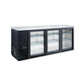 Dukers DBB72-S3 73" Three Sliding Door Back Bar Cooler 19.2 Cu. Ft. - DBB72-S3