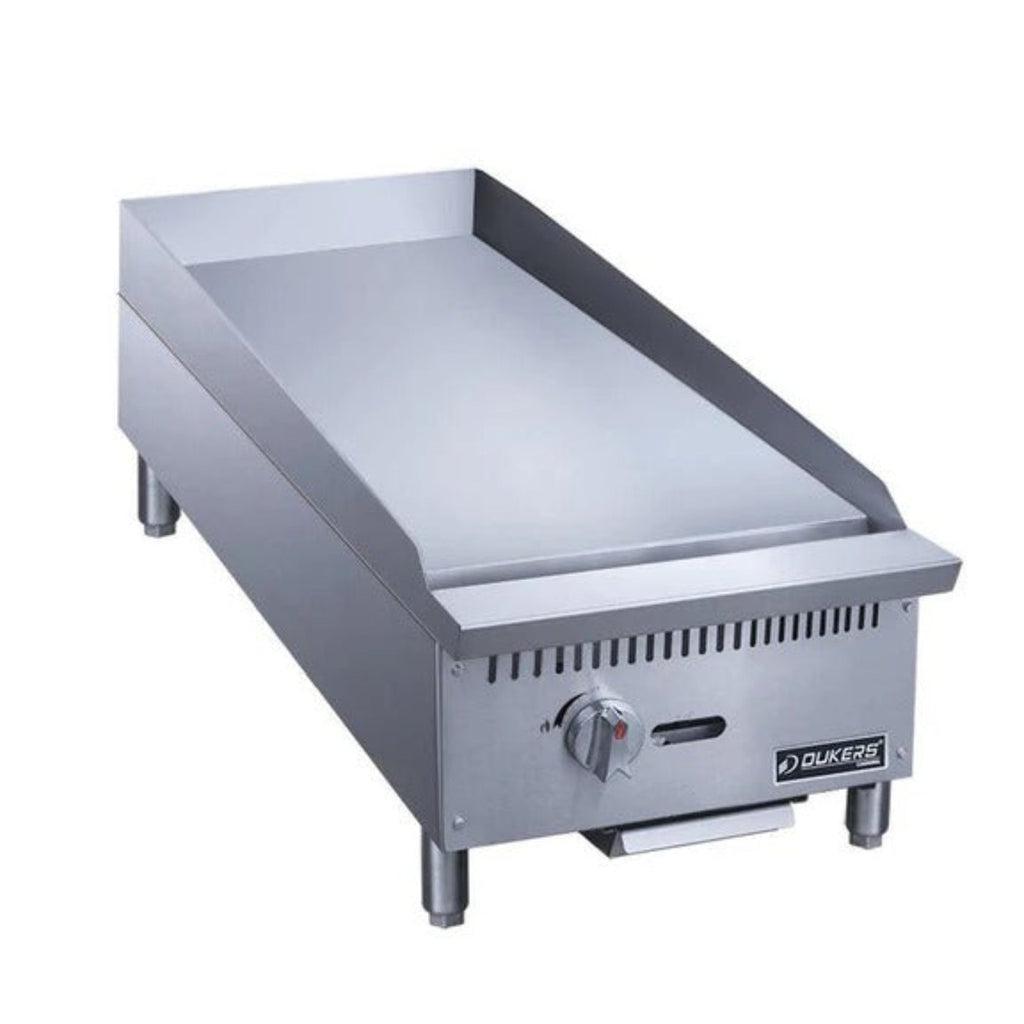 Dukers DCGM12 12" Commercial Countertop Gas Griddle 1 Burner  30,000 BTU - DCGM12