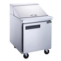 Dukers DSP29-12M-S1 29" One Door Mega Top Refrigerated Salad and Sandwich Prep Table - DSP29-12M-S1