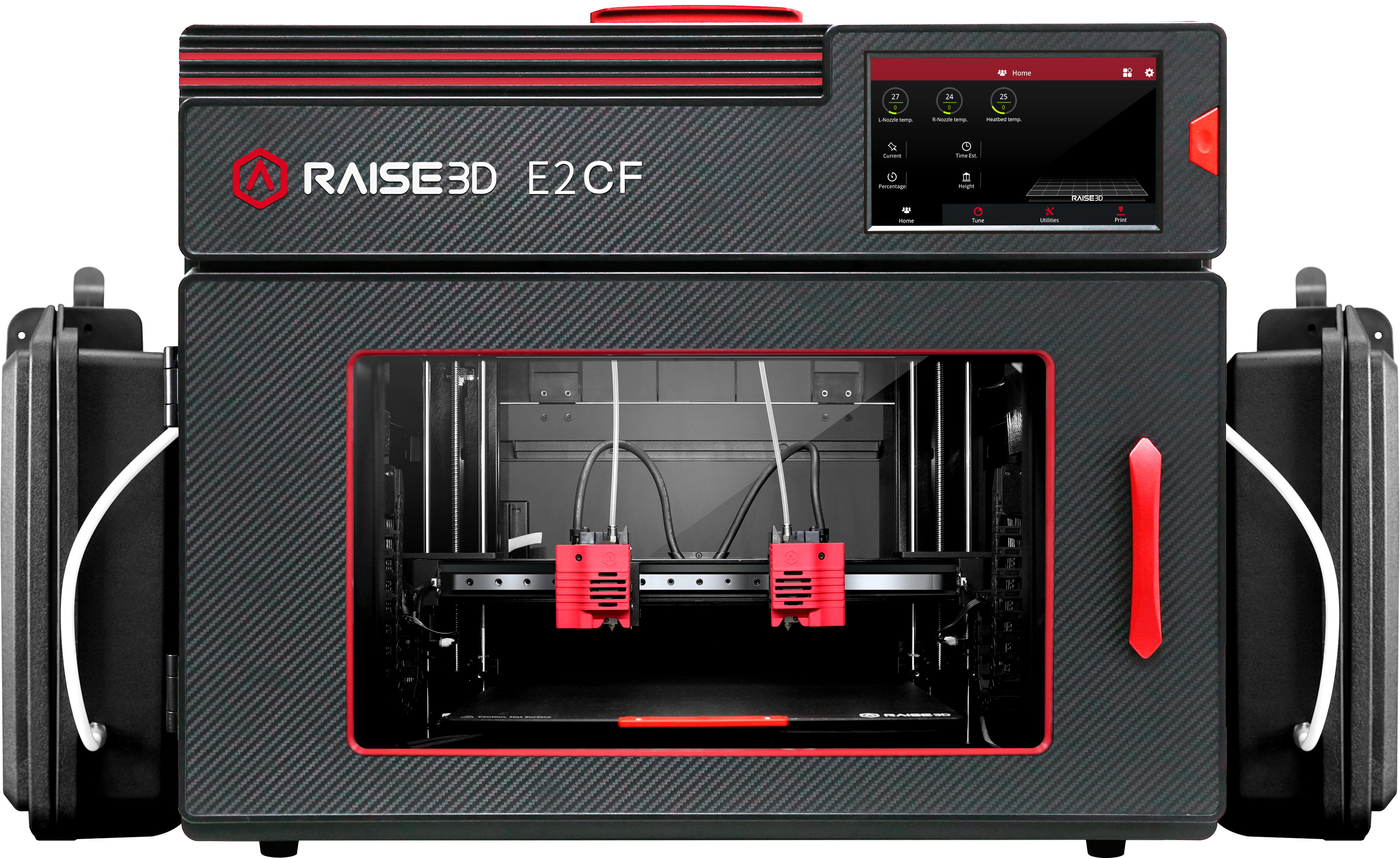 Raise3D E2CF Desktop Industrial 3D Printer - Optimized for Carbon Fiber 3D Printing - M-9DL-VJR5