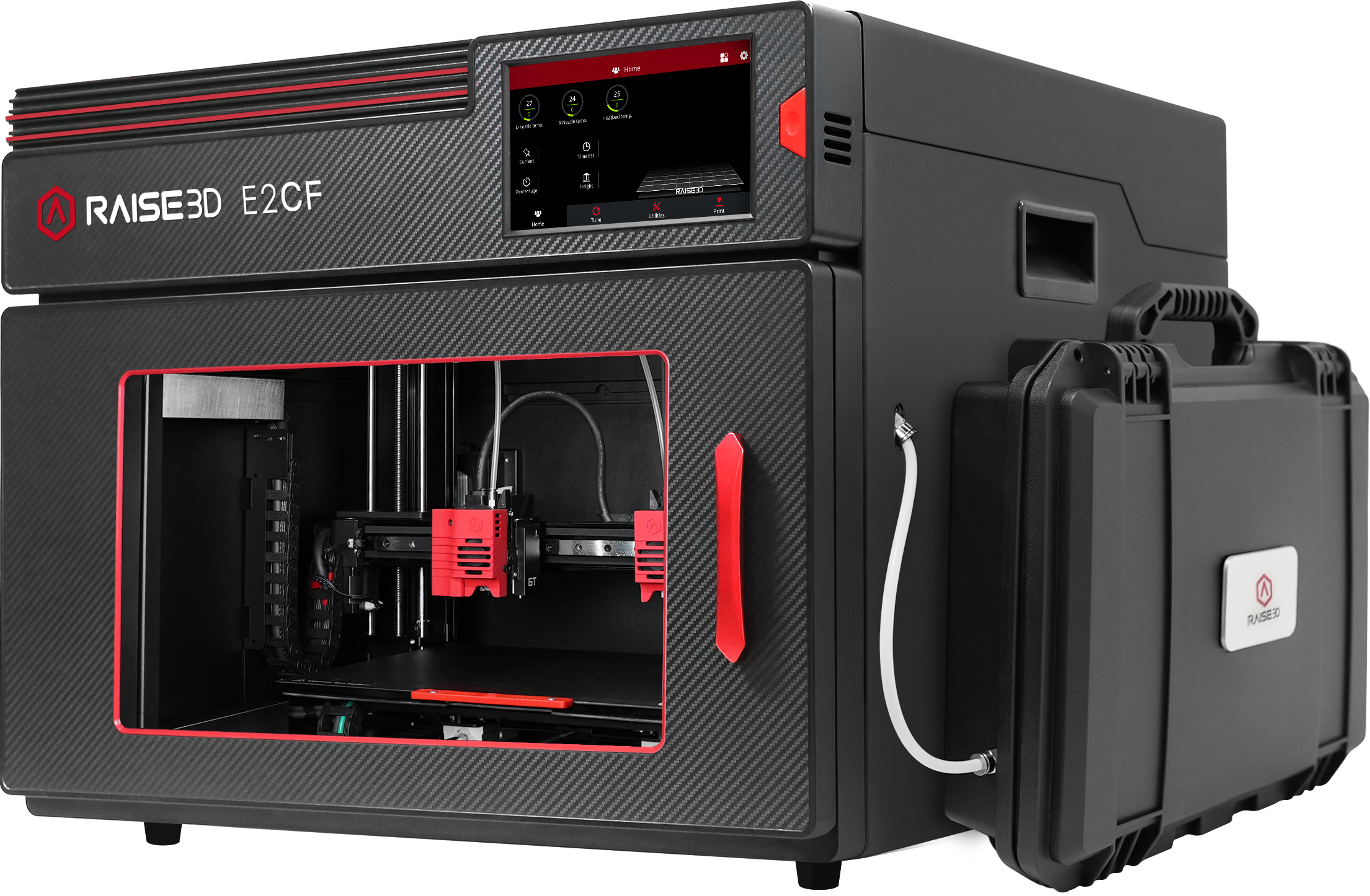 Raise3D E2CF Desktop Industrial 3D Printer - Optimized for Carbon Fiber 3D Printing - M-9DL-VJR5