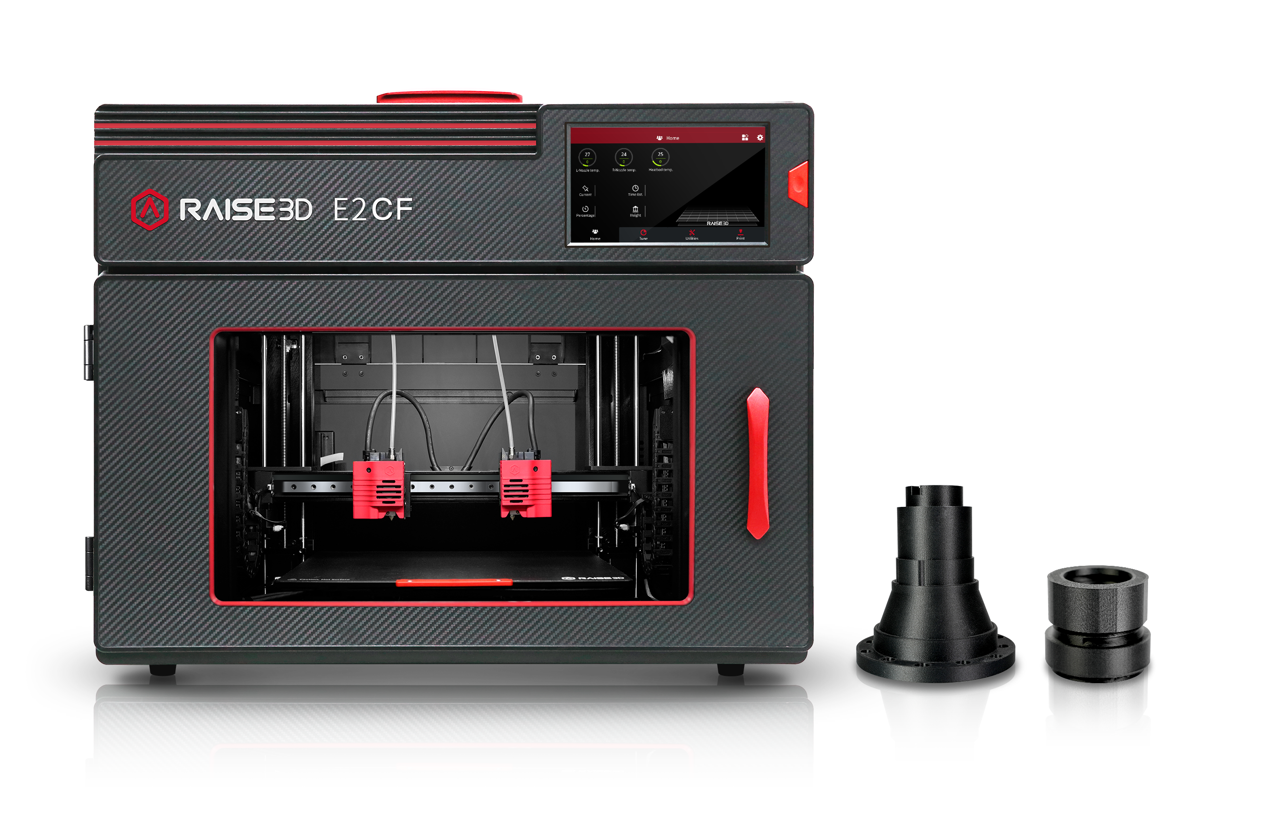 Raise3D E2CF Desktop Industrial 3D Printer - Optimized for Carbon Fiber 3D Printing - M-9DL-VJR5