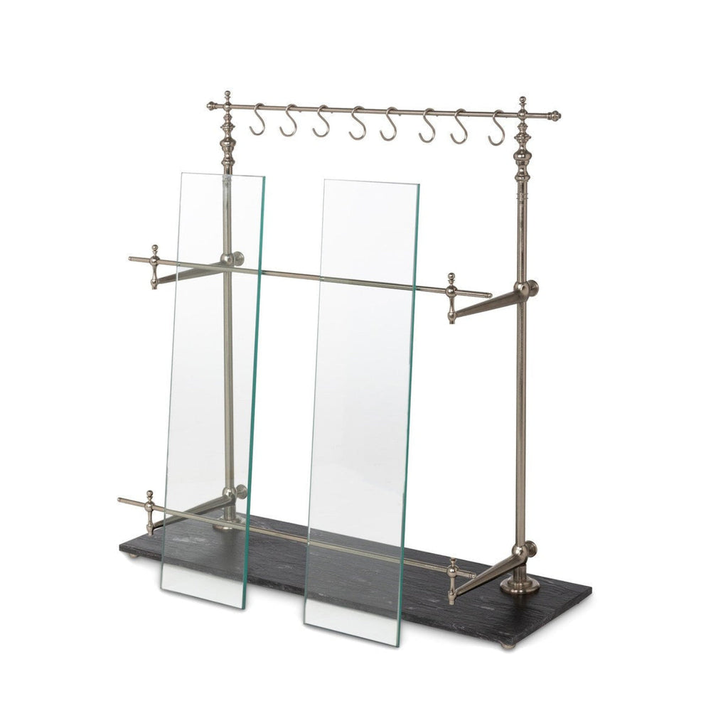 Park Hill Collection Park Hill Pantry & Cafe Black Marble and Iron Bistro Rack - EAW20187